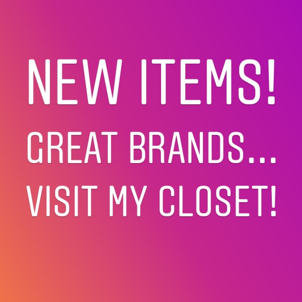 Closet clear-out!